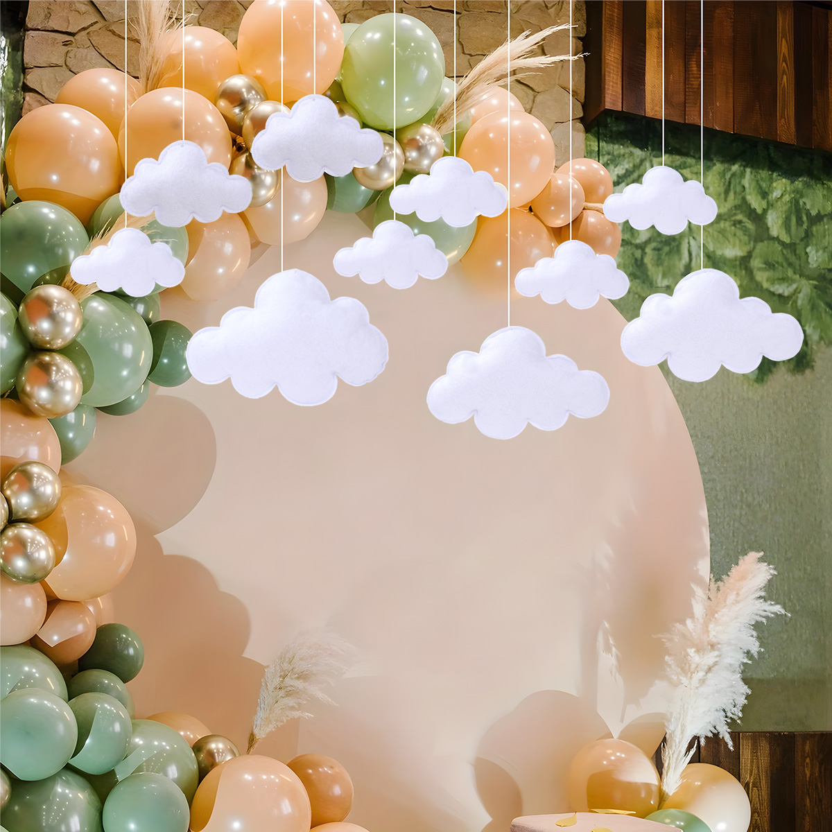 Science Of Happiness - Colgante de nube de fieltro 3D,
