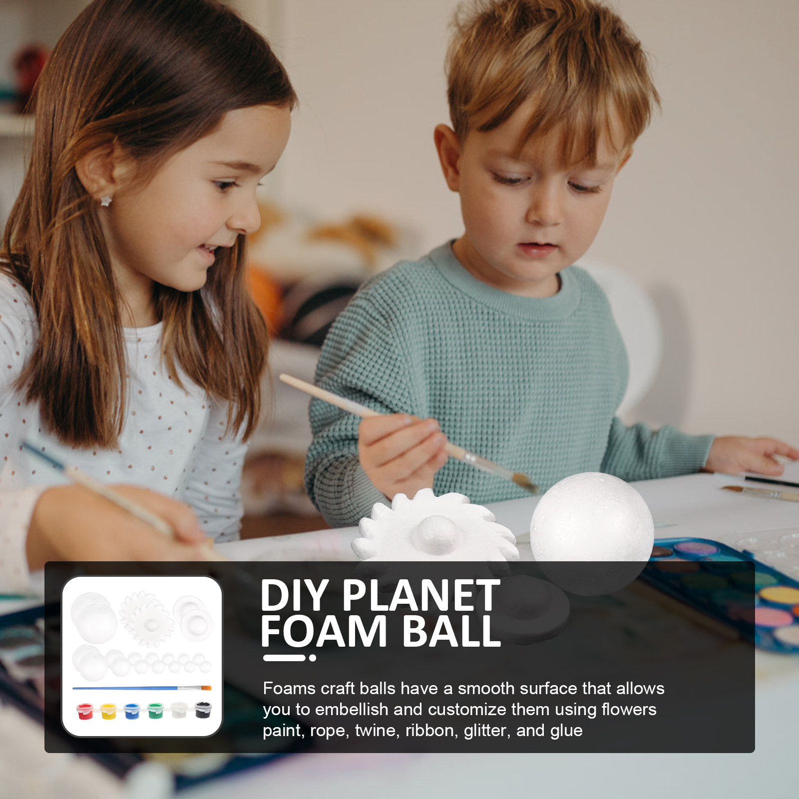 Science Project Diy - 2 juegos de bolas de espuma